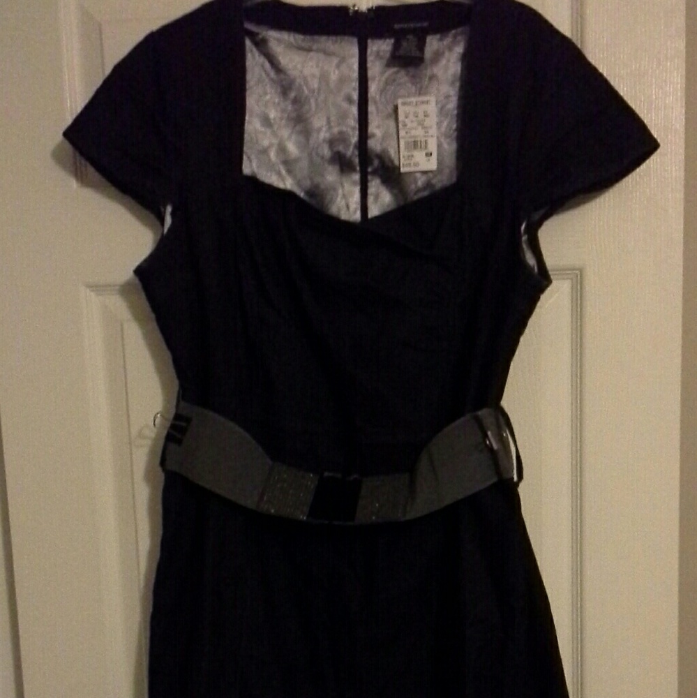 Dark blue denim dress